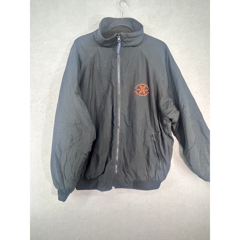 Port Authority Outdoors J755 Black fleece lined Bomber Jacket XL Dodgers Giants